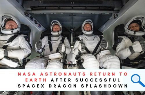 NASA ASTRONAUTS RETURN TO EARTH